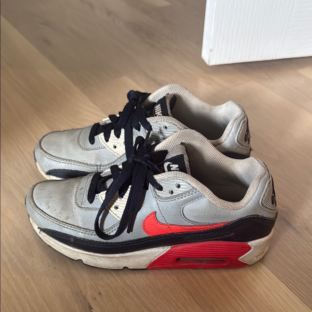 Kids Nike Air Max Sneakers - Gray and Red
